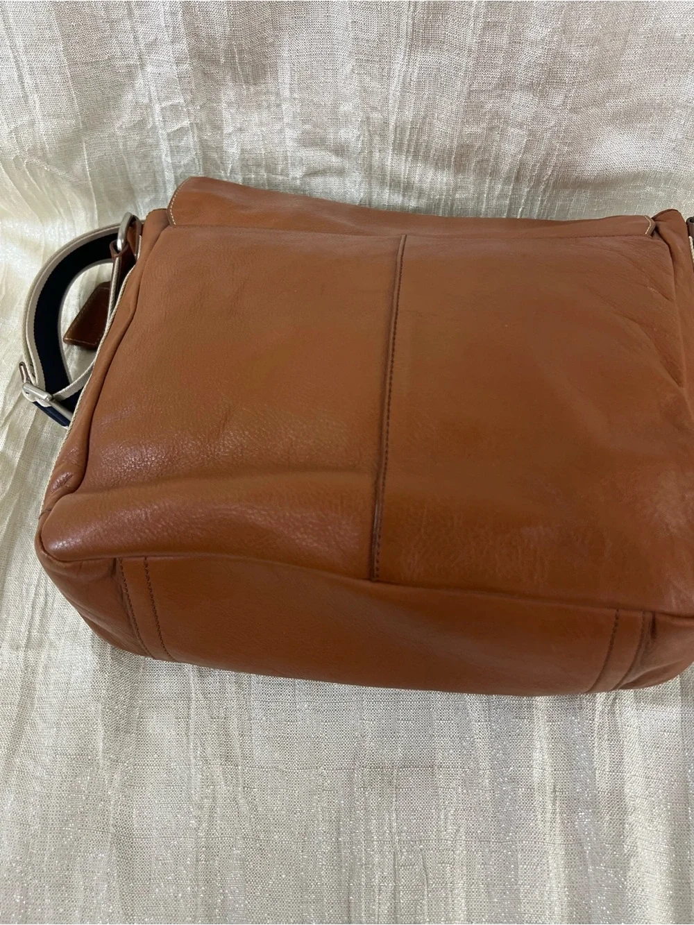 Coach F70655 Leather Messenger Bag Brown Laptop Crossbody Commuter VGUC